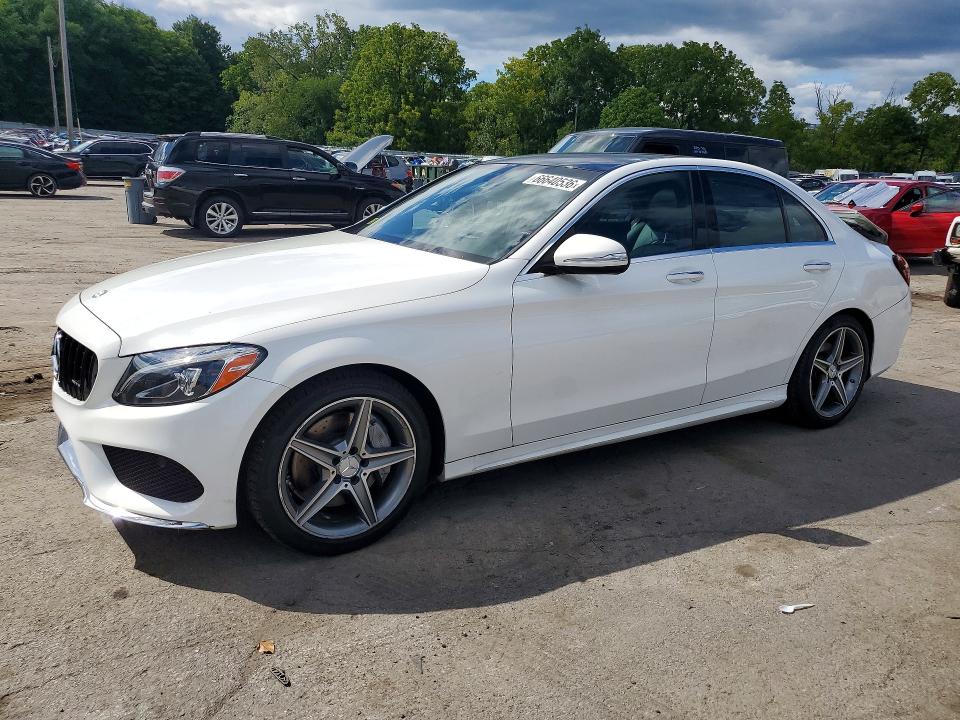 REAR END on 2015 MERCEDES-BENZ C-CLASS — Copart lot 66640536