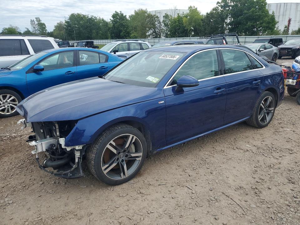 FRONT END on 2018 AUDI A4 — Copart lot 68537886