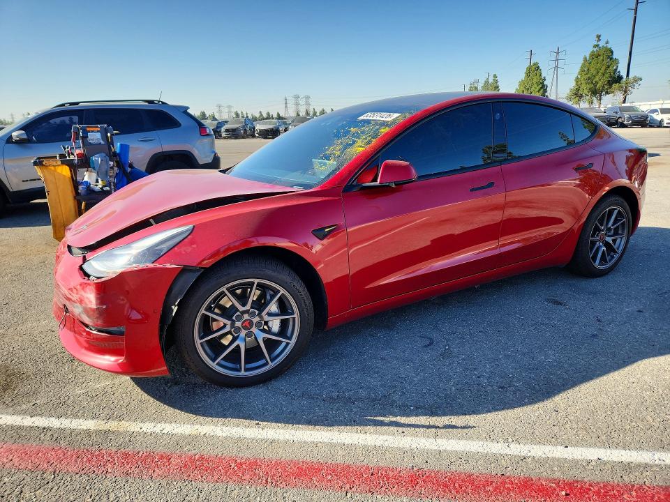 FRONT END on 2021 TESLA MODEL 3 — Copart lot 63531426