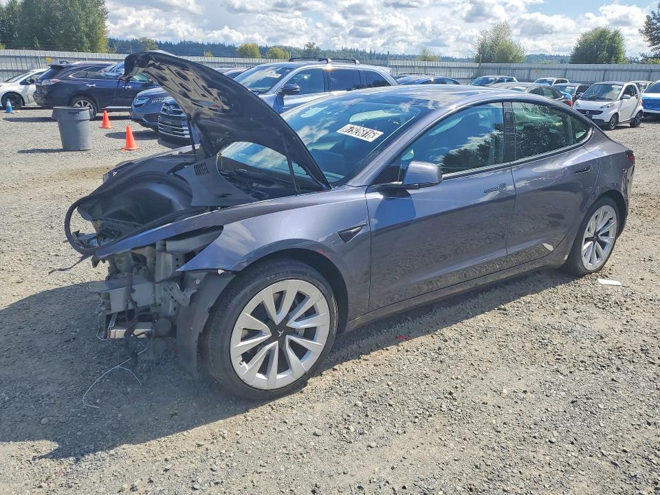 FRONT END on 2022 TESLA MODEL 3 — Copart lot 67926816