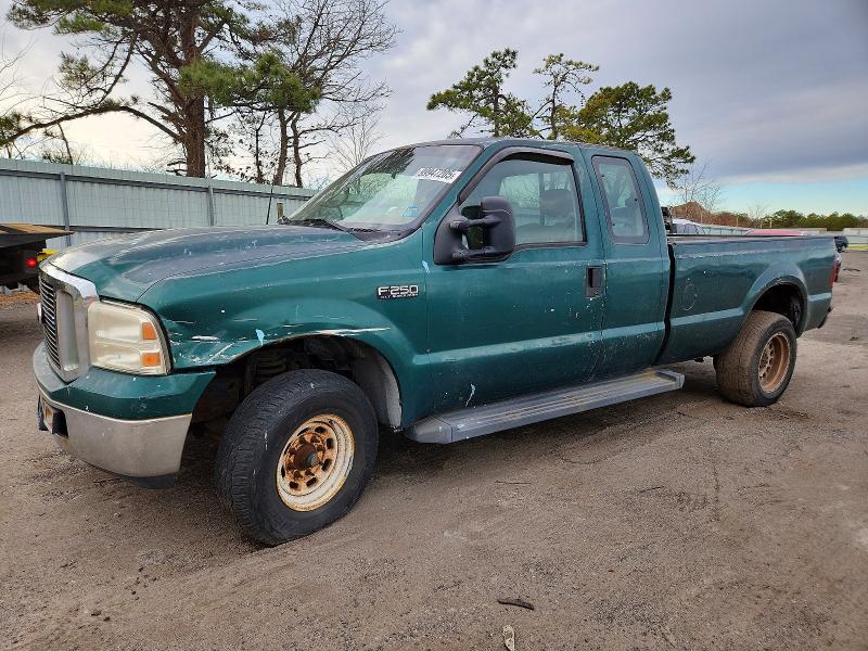 FRONT END damage on 2000 FORD F250 — salvage auction listing