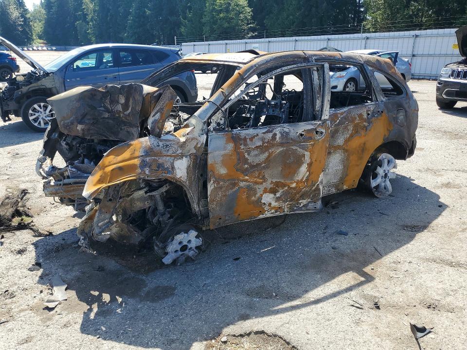 BURN damage on 2008 HONDA CRV — salvage auction listing