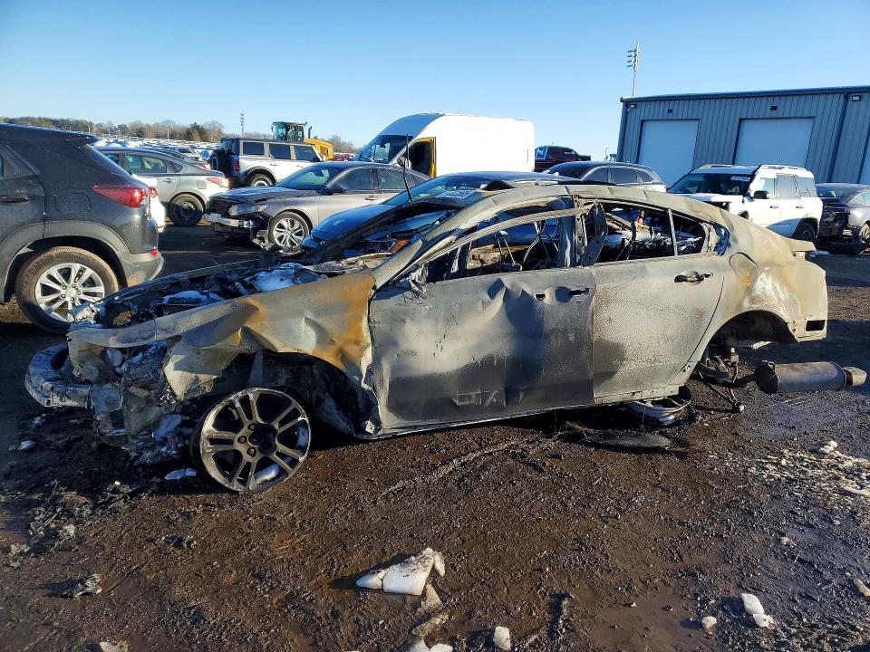 BURN damage on 2009 ACURA TL — salvage auction listing