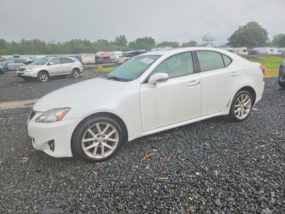 WATER/FLOOD damage on 2011 LEXUS IS — salvage auction listing