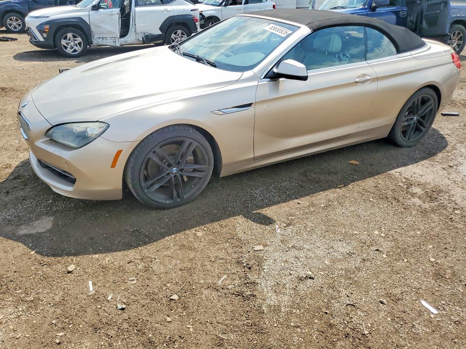 WATER/FLOOD damage on 2012 BMW 6 SERIES — salvage auction listing