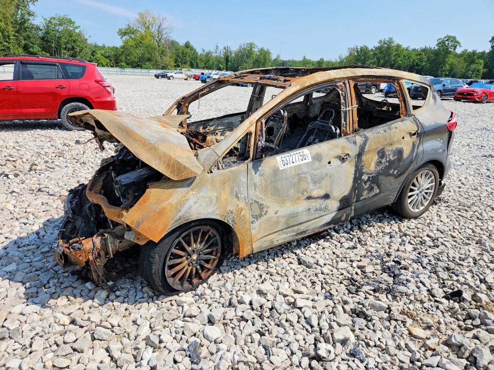 BURN damage on 2014 FORD CMAX — salvage auction listing