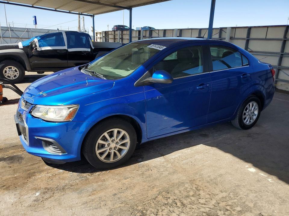 FRONT END on 2020 CHEVROLET SONIC — salvage auction