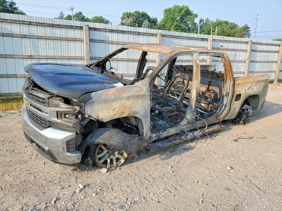 BURN damage on 2021 CHEVROLET SILVERADO — salvage auction listing