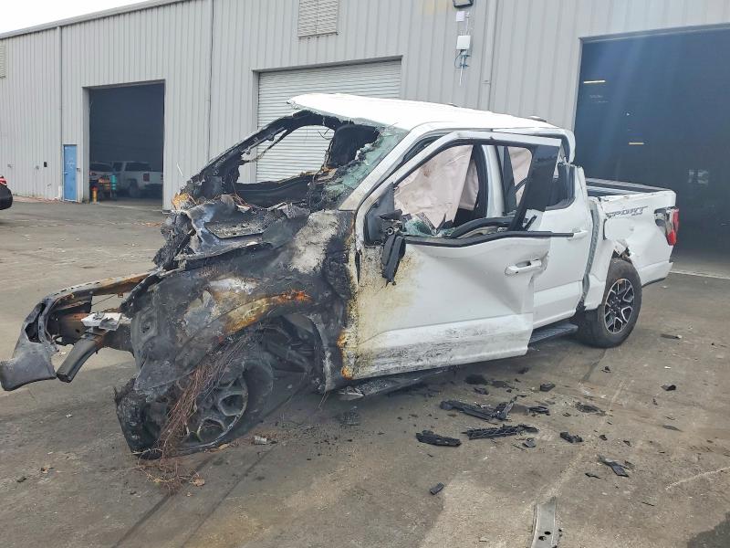 BURN damage on 2022 FORD F-150 — salvage auction listing